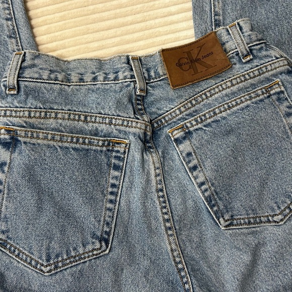 VINTAGE Calvin Klein High Rise Blue Jeans - Picture 1 of 6